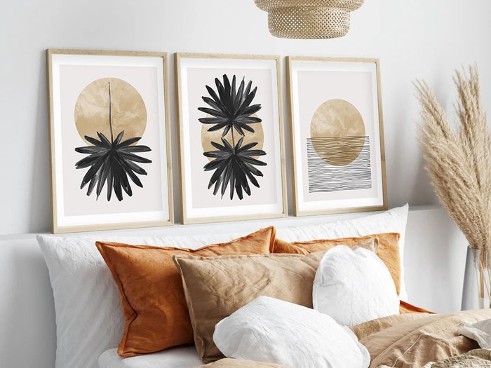 Wallity Huhu210 - Set de 3 Pinturas Decorativas en MDF de 35 x 50 cm Wallity Huhu210 - Set de 3 Pinturas Decorativas en MDF de 35 x 50 cm